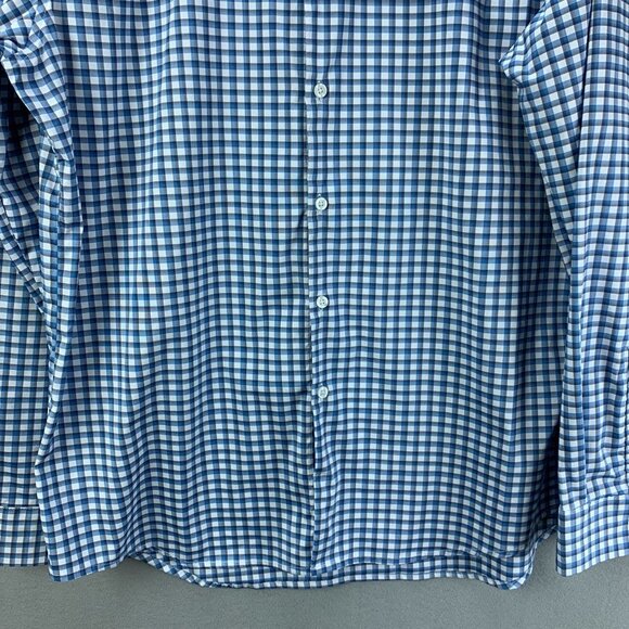 Ministry of Supply Shirt Mens XXL Blue Button Up Long Sleeve Performance Wicking - Picture 3 of 16
